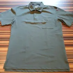「BURTLE」 WORK WEAR ポロシャツ Lサイズ ダークグリーン!