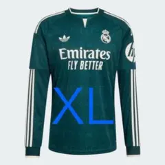 adidas レアル・マドリード 長袖 アウェイユニフォーム XL
