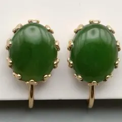 マスカットグリーン✨S925】天青凍×白蝶貝 存在感抜群 ジュエリー 