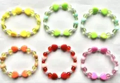 新品未使用 子供用ビーズブレスレット 6点セット