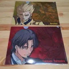 Fate Zero イベント記念 ミニクリアファイル 遠坂時臣 ギルガメッシュ 