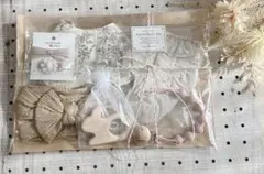 ベビーギフト　ハンドメイドアクセサリー　セレクト品　花柄　くすみカラー