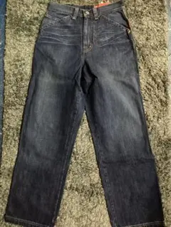 GUESS JEANS ダークブルー ワイドストレートデニム