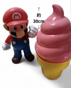 特大マリオとソフトクリーム大型フィギュア セットで！置き物 飾りに