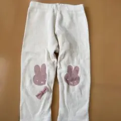 ウサギプリント ベビーレギンス 90サイズ
