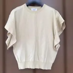 OPAQUE.CLIP フリルスリーブニット