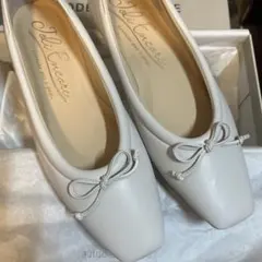 Odette É Odile ホワイト フラットシューズ　24cm