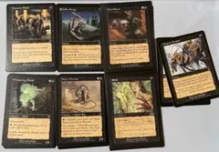 黒の旧枠優良カード20枚まとめ売り（英語）Burnt Offering 他MTG
