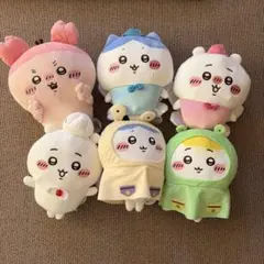 て*ん様 ちいかわ ハチワレ ぬいぐるみまとめ売り 雨の日BIGぬいぐるみ　妖精