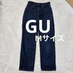 GU ハイウエスト　ストレート　ジーンズ　M
