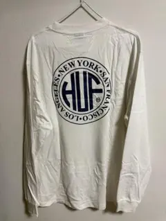 HUF ホワイト 長袖カットソー