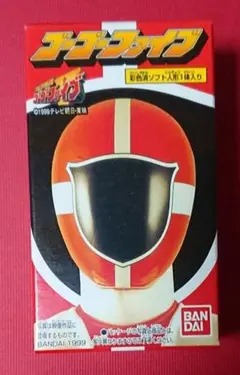 食玩ソフビ「ゴーレッド（救急戦隊ゴーゴーファイブ）」未開封新品　 1999年発売のサムネイル