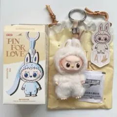 正規品　A POPMART イニシャル ラブブ ぬいぐるみ　白　a