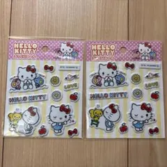 ハローキティ　ぷっくりシール2枚セット