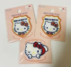 ハローキティちゃん　サンリオ　刺繍ワッペンシールセット