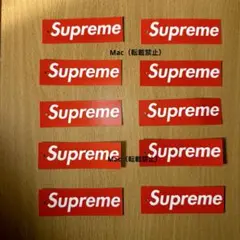 超美品supreme タグ 10枚 シュプリーム 全タグ ロゴ logo box