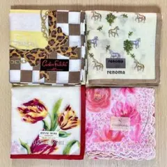 未使用ハンカチ　訳あり　4枚