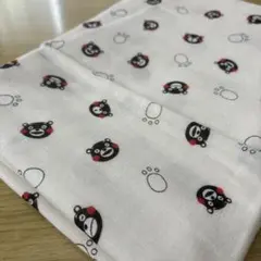 ダブルガーゼ　ハギレ　くまモン