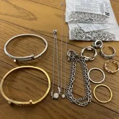 SHEIN アクセサリー　まとめ売り　リング　ブレスレット　ネックレス　イヤカフのサムネイル