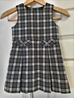 100cm THE SCOTCH HOUSE ジャンバースカート　チェック柄