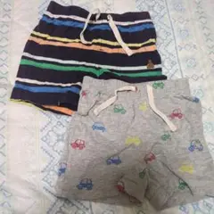 ストライプと車柄のパンツセット baby GAP