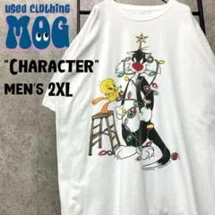 90s《US古着》ルーニー シルベスター トゥイーティー Tシャツ メンズ2XL