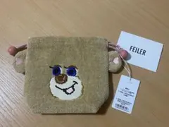 フェイラー　ドアップテディガール　耳付き巾着