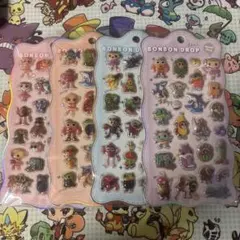 イタリアンブレインロット　ボンボンドロップシール　ぷくぷくシール　4枚セット