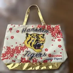 Hanshin Tigers トートバッグ 桜柄 ゴールド