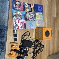 オレンジ ゲームキューブ 本体 コントローラー付き