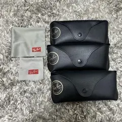 Ray-Ban ブラック メガネケース 3個