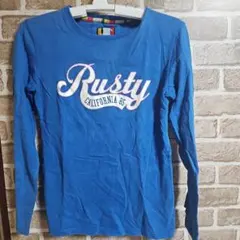 Rusty 長袖Tシャツ 青