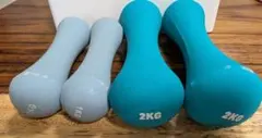 ダンベル 1kg 2kg 各2個セット 合計4点のサムネイル