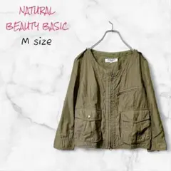 NATURAL BEAUTY BASIC ジャケット (M) カーキ ミリタリー