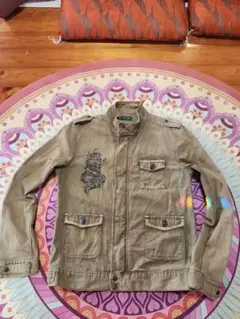 【mash mania】 古着 マッシュマニア 龍柄ミリタリージャケット