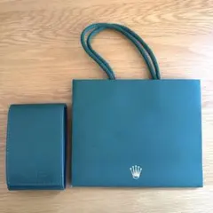 ロレックス ROLEX 時計ケース レザーケース 時計収納ケース 紙袋付