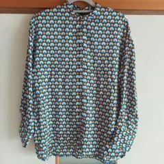 連休値下げします！ZARA テロテロ柄物シャツ 長袖シャツ