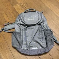 Coleman キッズリュック グレー ドット柄