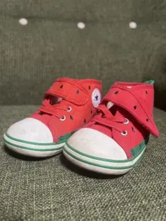 【美品】CONVERSE スイカ柄 ハイカットシューズ 14.0cm