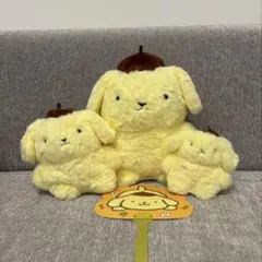 あの頃のポムポムプリン　ぬいぐるみ　Ｍ　Ｓ　マスコットホルダー　うちわ
