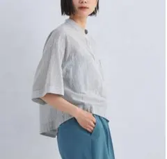 グリーンレーベルリラクシング ボイル 2ポケット シャツ　フリーサイズ