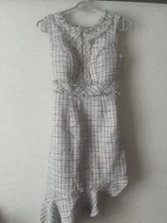 ローブドフルールチェック柄ドレス