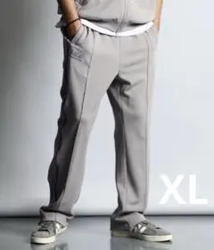 POLYESTER JERSEY トラックパンツ　美シルエット　ワッフル生地