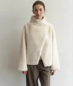 Na.e Reversible Fur Coat_White コート