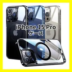 K04045　Alphex iPhone 15 Proケース ブラックチタニウム
