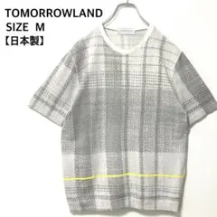 TOMORROWLANDトゥモローランドトリコ　チェック総柄サマーニット　半袖のサムネイル