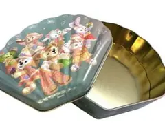 香港ディズニーランド ダッフィー&フレンズ シェル 缶 空き缶 小物入れ