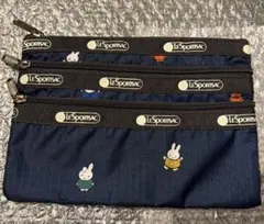 レスポートサック　ミッフィー　3段ポーチ　美品