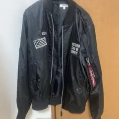 Nylaus ブラック MA-1 フライトジャケット M