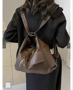 新品未使用 GRLブラウンレザーショルダーバッグ